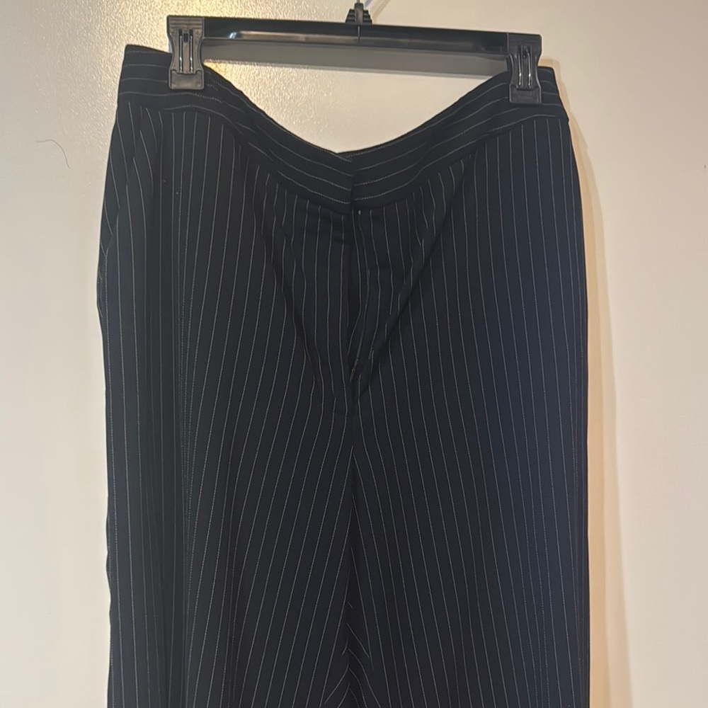 DKNY Men's Black Pinstripe Dress Pants